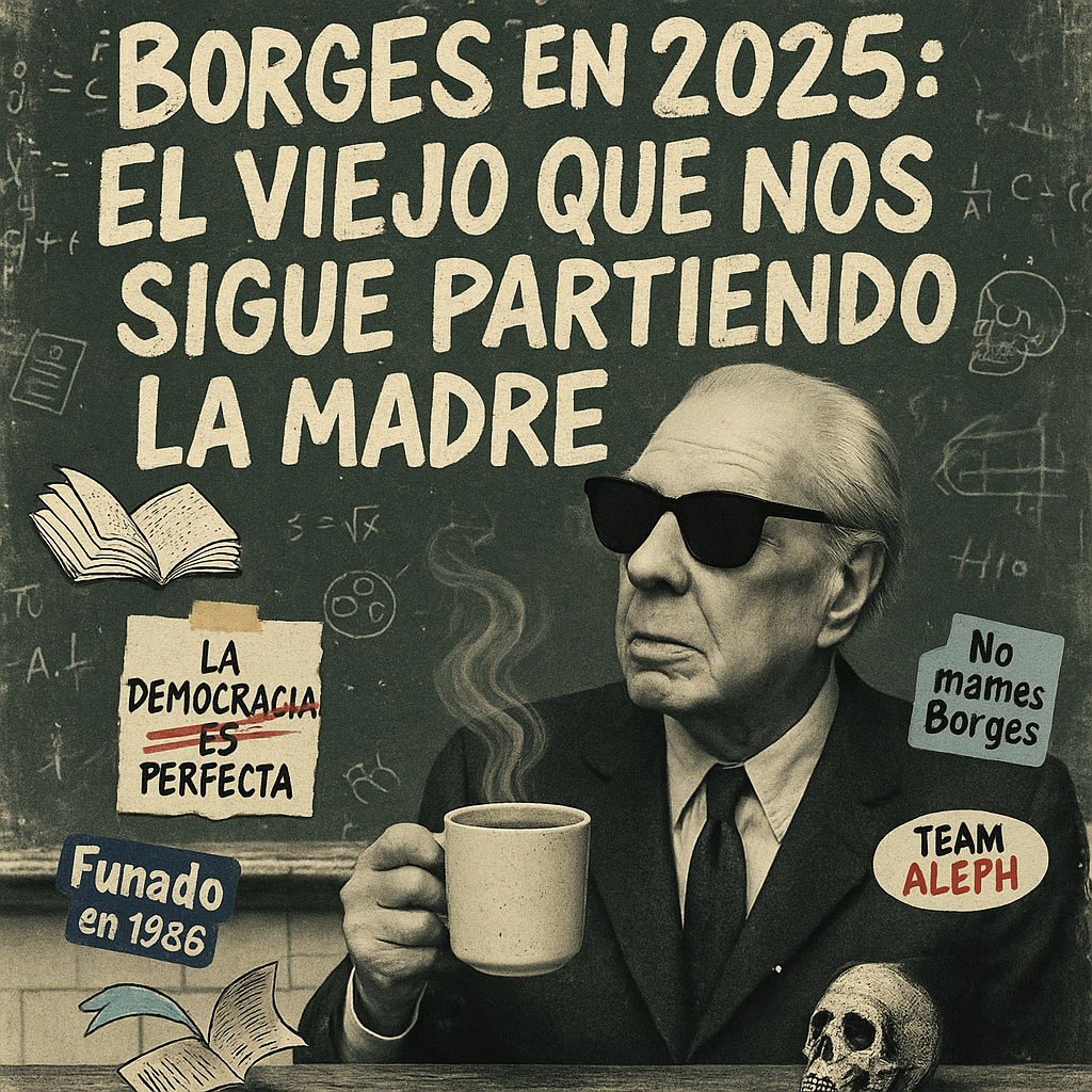 Borges en 2025: El viejo que nos sigue partiendo la madre (literal)